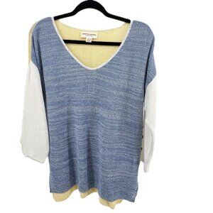 🍂 Cotton Country by Parkhurst Size M 100% Cotton Made in Canada Fall Colorblock